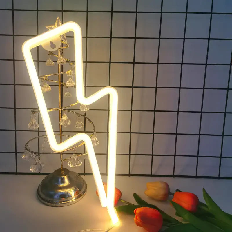 Lightning Bolt LED Neon Sign