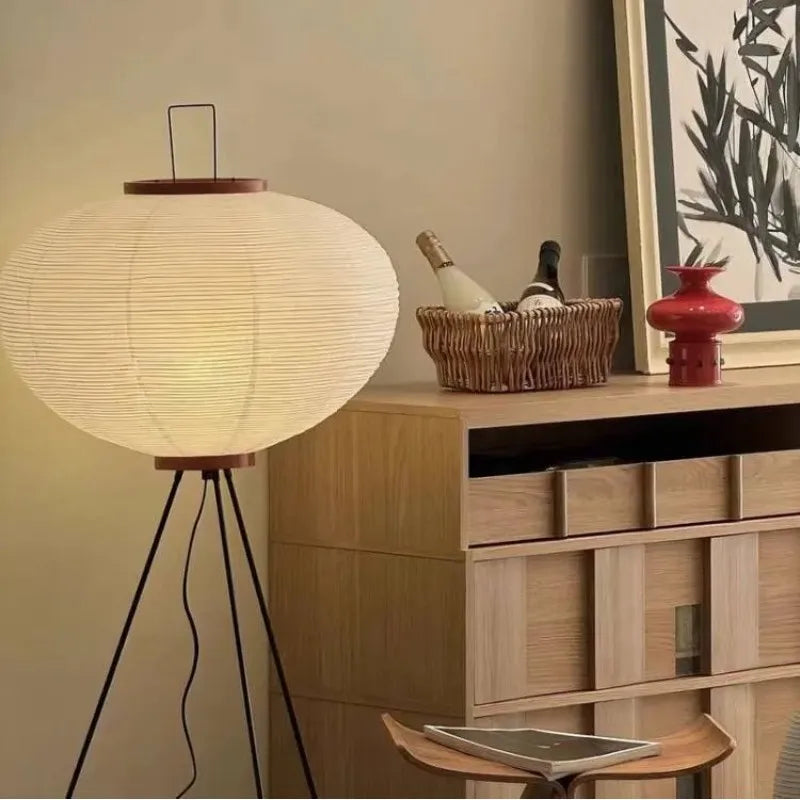 Wabi-Sabi Rice Paper Lamp