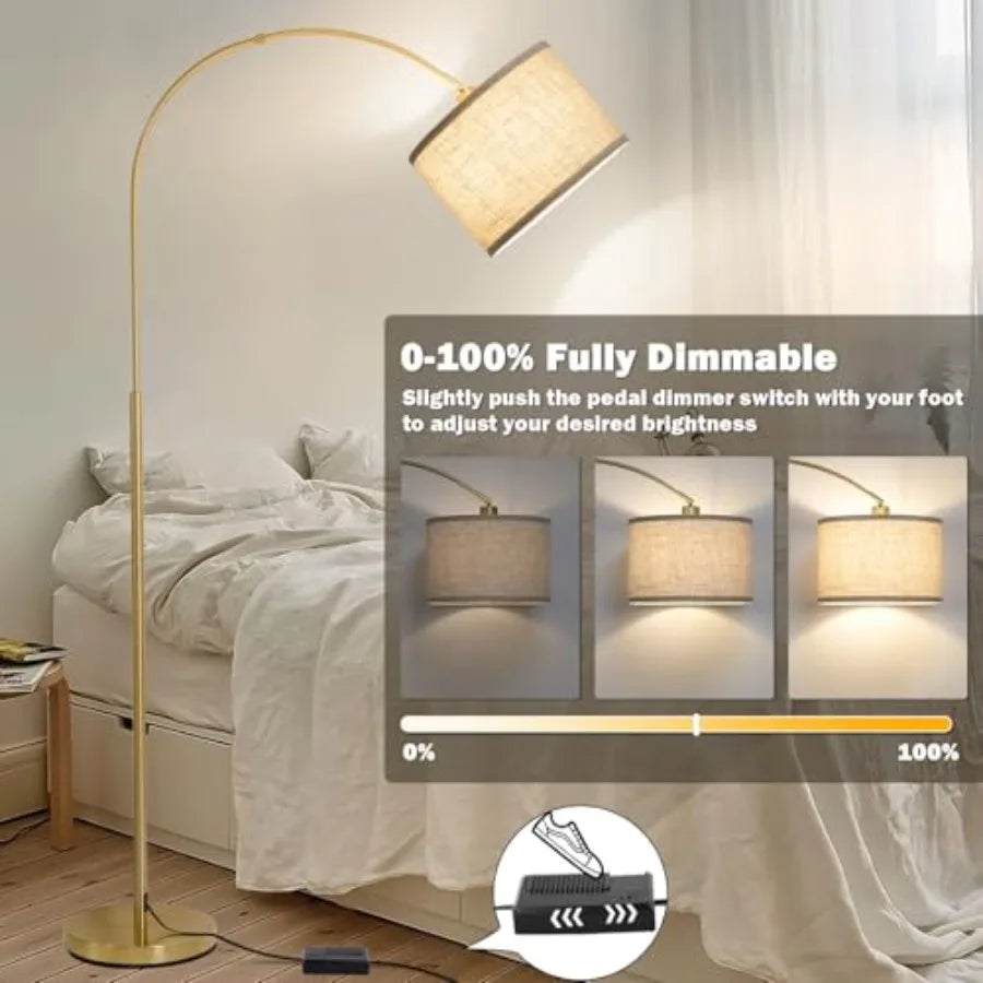 Gold Arc Floor Lamp