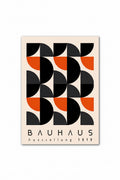 Black and Orange Bauhaus Art Print
