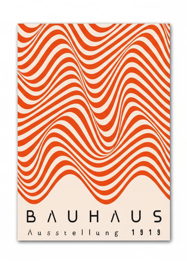 Bauhaus 1919 Orange Art Print