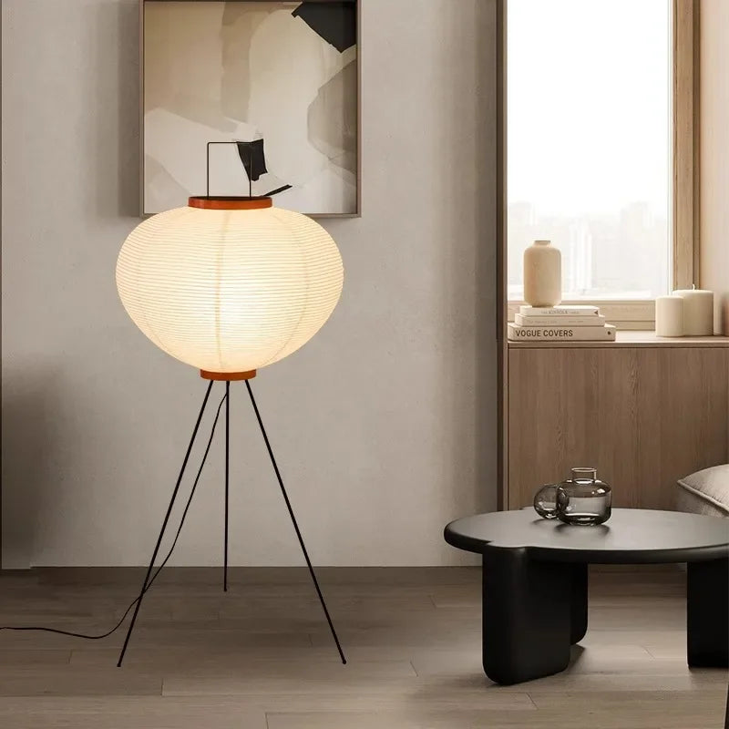 Wabi-Sabi Rice Paper Lamp