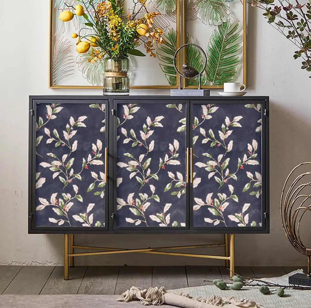 Vintage Botanical Leaf Peel & Stick Wallpaper