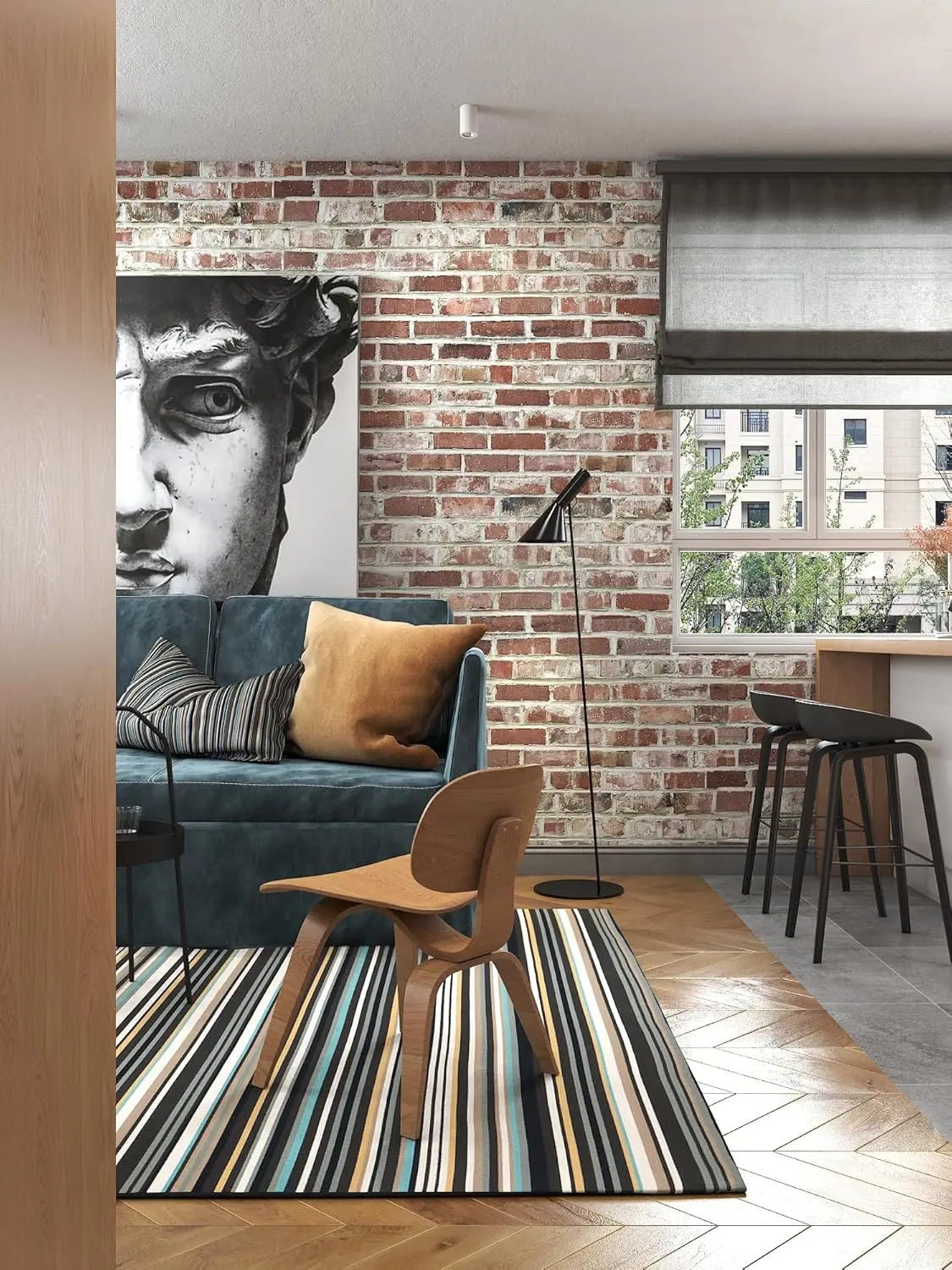 Red Brick Peel & Stick Wallpaper