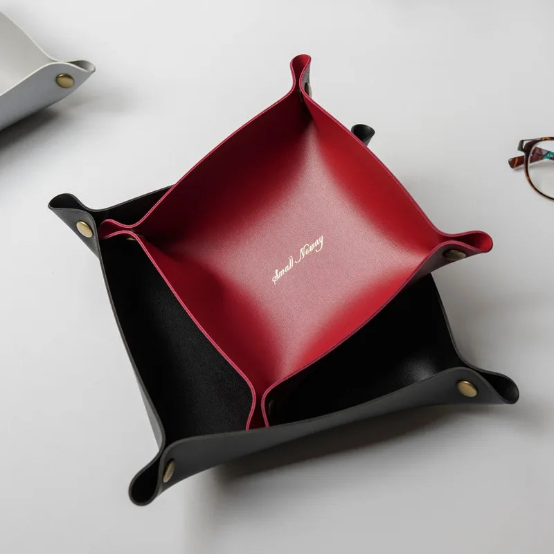 PVC Leather Storage Tray