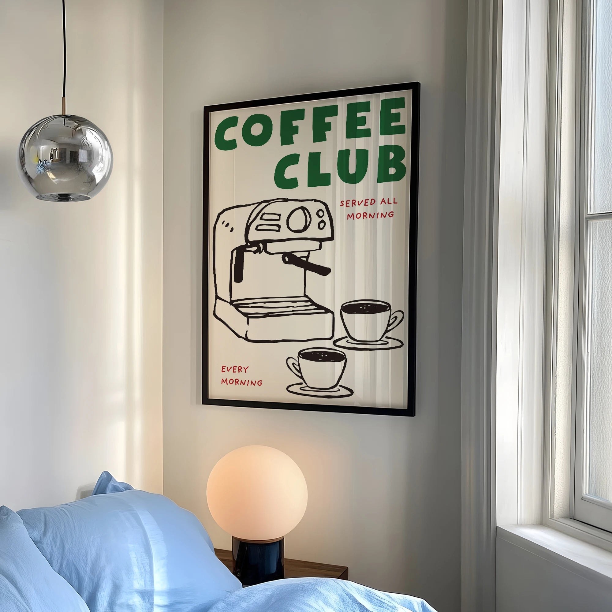 Coffee Club Vintage Print