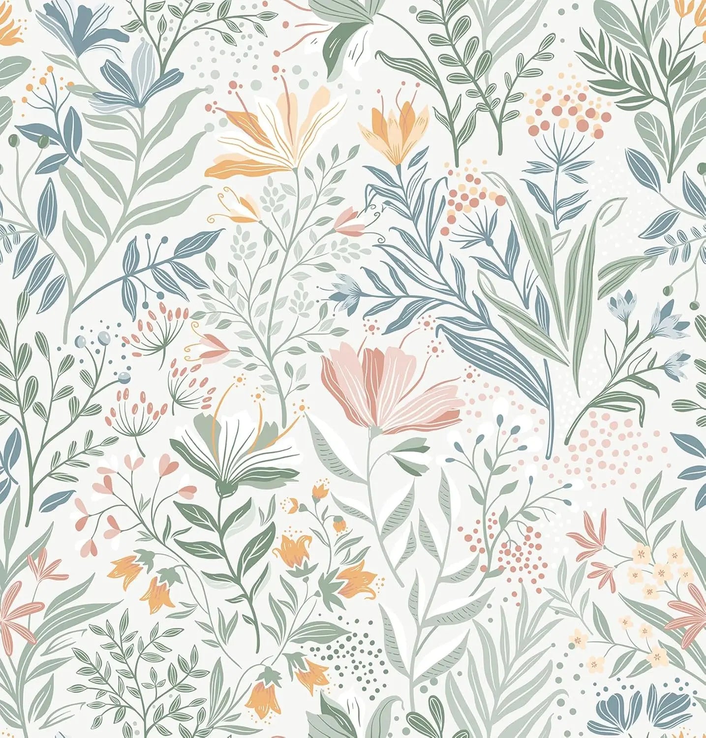 Boho Flower Peel & Stick Wallpaper