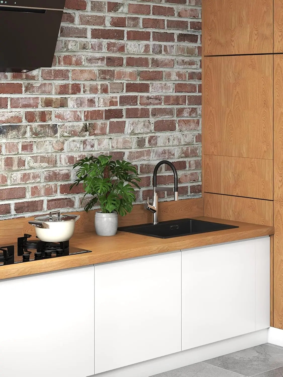Red Brick Peel & Stick Wallpaper